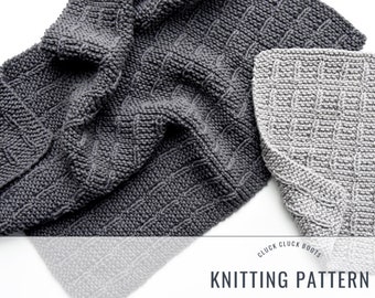 Knitting PATTERN DUO x PHIPPS Towel + Dish Cloth | Kitchen Pattern Duo | Dish Cloth | Hand Towel | Home Decor | Towel Pattern