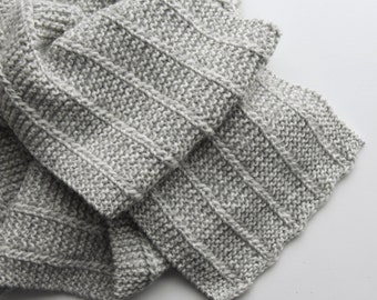 PARKER Scarf | Knit Scarf | Mens Scarf | Womens Scarf | Ready to Ship | Fall + Winter Accessory | Open Ended Scarf | Cozy Knit