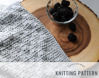 Knitting PATTERN DUO x Knox Towel and Dish Cloth  // Kitchen Pattern // Home Decor Pattern // Housewarming Gift