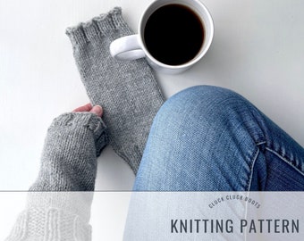 CARIBOU Wrist Warmers Knitting PATTERN | Arm Warmers Pattern | Quick Knit | Fall + Winter Accessory | Fingerless Mittens