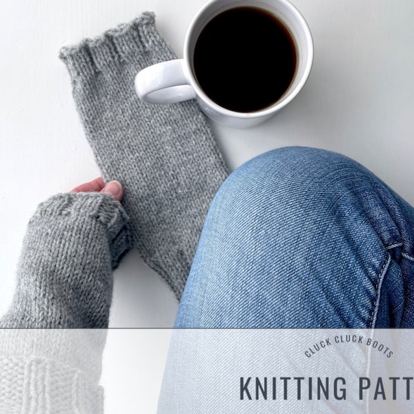 CARIBOU Wrist Warmers Knitting PATTERN | Arm Warmers Pattern | Quick Knit | Fall + Winter Accessory | Fingerless Mittens