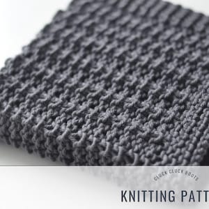 Knitting PATTERN Washcloth | Dishcloth | Kitchen Cloth | ODETTE | Home Decor | Kitchen Decor