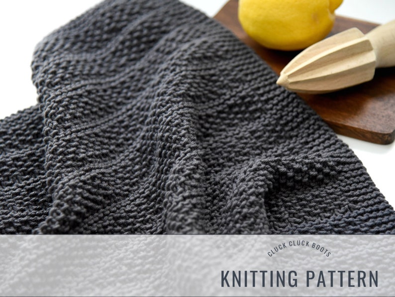 HEDGES Dish Towel Knitting PATTERN Kitchen Pattern Home Decor Pattern Housewarming Gift image 2