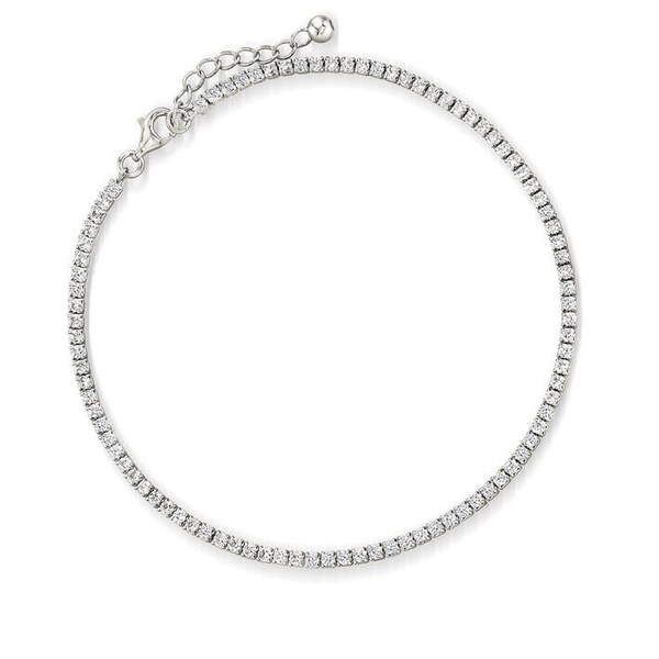 CZ Stone .925 Sterling Silver Anklet  • Ankle Bracelet • Tennis Anklet •Anklet • Anklets for Women • Gift for Her • Delicate Anklet