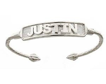 48x4mm 20pcs Rhodium plated brass Nickel free name plate C24-R2 Cuff Bangle Bracelet Great for stamping both sides hole