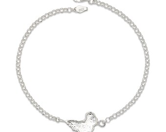 925 Sterling Silver Anklet, Map of Africa Anklet  • Ankle Bracelet • Anklet • Anklets for Women • Gift for Her • Delicate Anklet