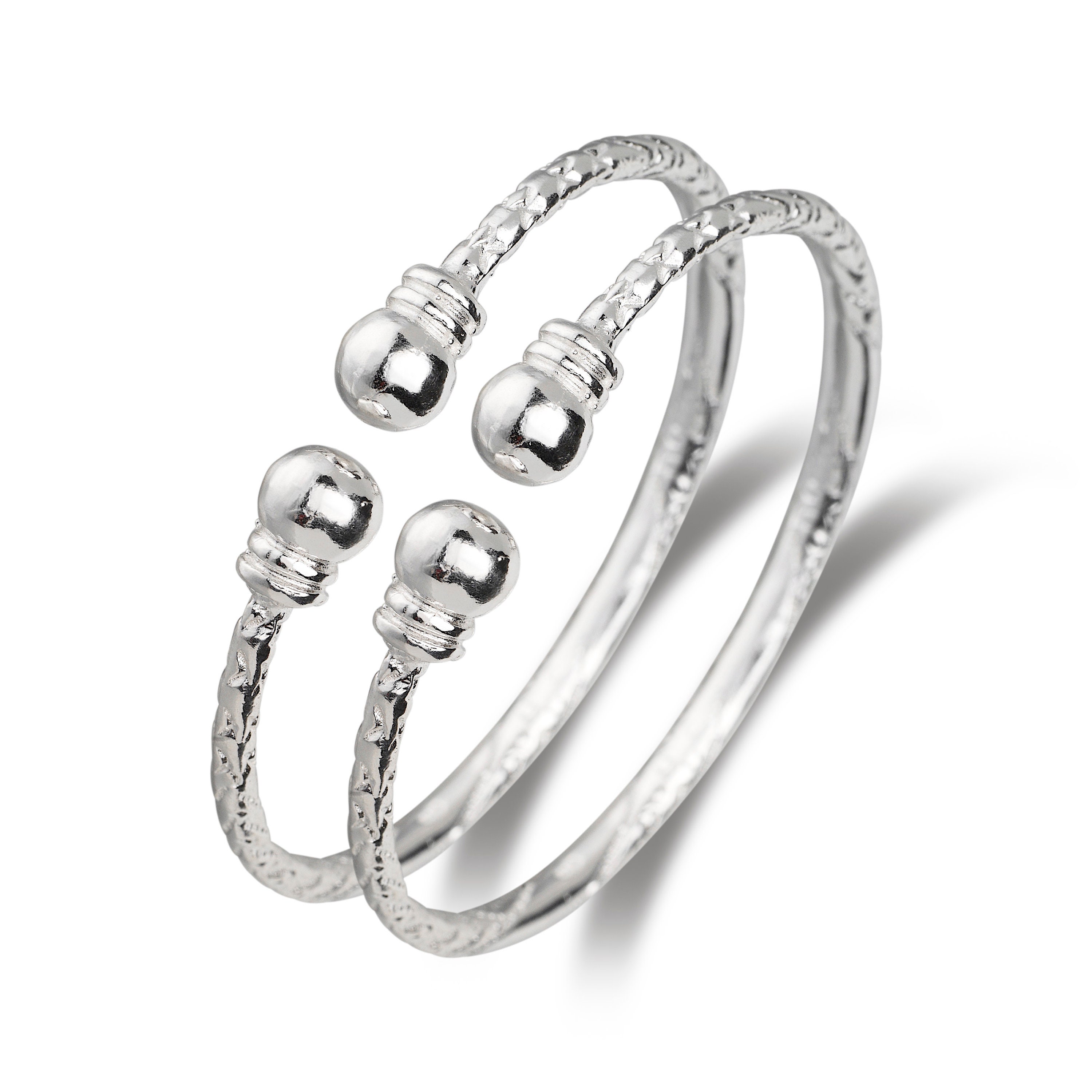 Buy Set of 2 Silver Toe Rings for Women Online at Silvermerc | SBTR9R_54 –  Silvermerc Designs