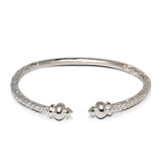 Buy Silver Cuff Bracelet Bangle Carribean Taj Mahal Solid .925