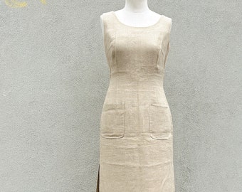 Minimalist Dress from the Dolce & Gabanna quiet luxury Y2S cruise collection in linen