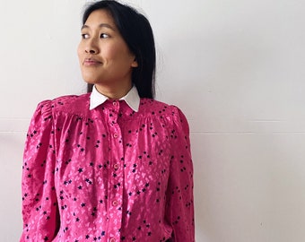 Vintage adorable printed blouse, shirt from the 90s