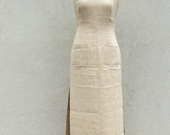 Minimalist Dress from the Dolce & Gabanna quiet luxury Y2S cruise collection in linen