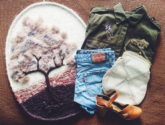 Vintage patchwork bag from the 80s