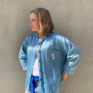 Vintage retro oversized blouse, shirt, top from the end of the 60s