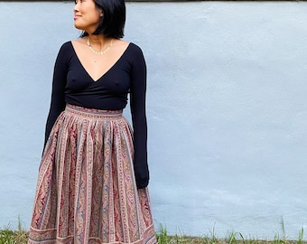 Vintage boho country skirt made in the 80s