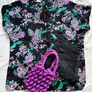 Vintage top, blouse, mini dress oversize from the 90s