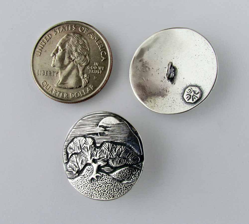 Pine Tree Buttons Pine Tree Moonlight Metal Shank Button, Jewelry Making, Sewing, 1 Inch ...