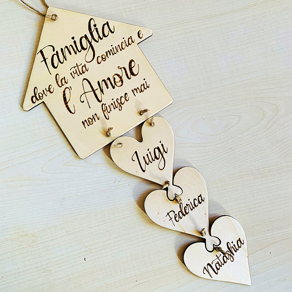 Custom Wood Family Sign Gift With Names Home Sweet Home Wood Etsy