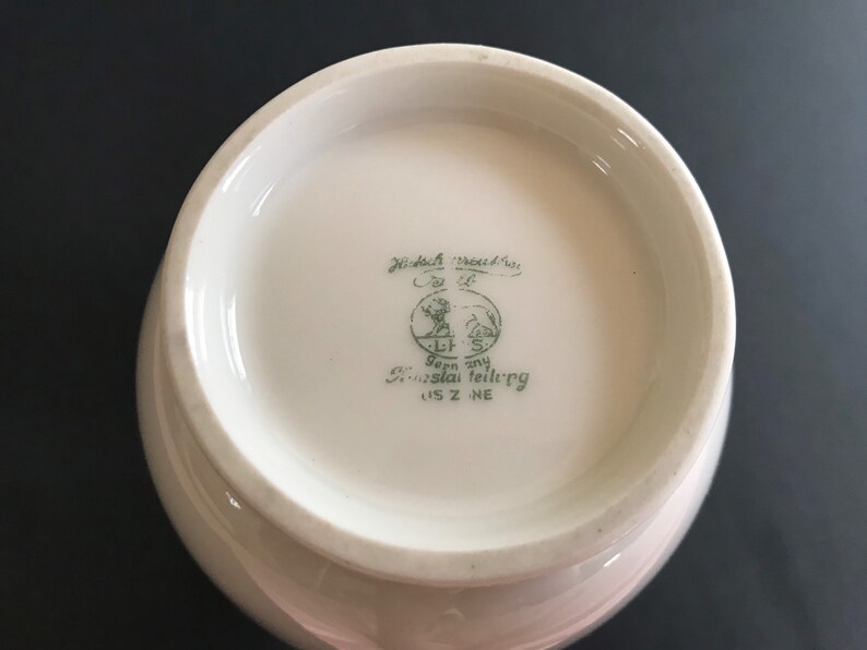 GERMAN Vase Hutschenreuter Made in Germany US Zone Vintage Etsy