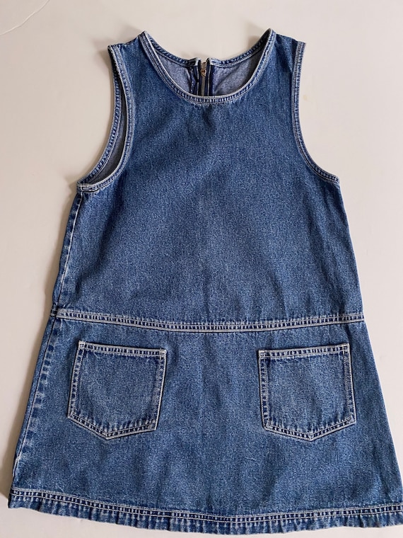 ll bean denim dress Vintage Late 70s Early 80s L.L.Bean Denim Cottagecore Dress / Small-Me
