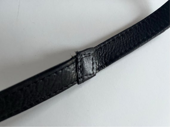 WAREHOUSE Handbag Purse Black Leather Crossbody M… - image 8