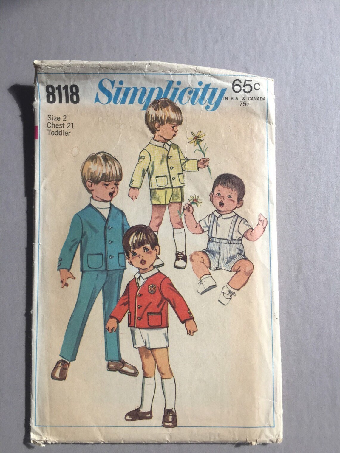 SIMPLICITY Sewing Pattern Toddlers' Jacket Pants Two Etsy