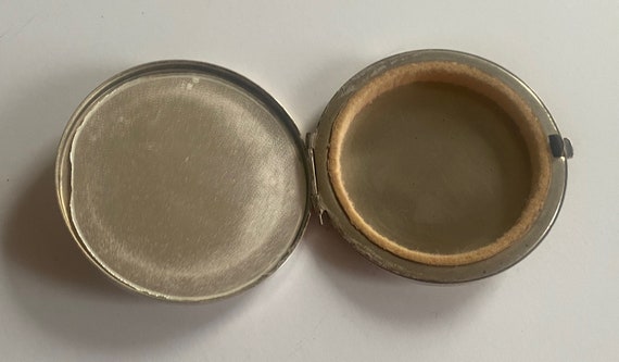 COMPACT Mirror Sterling AS IS Makeup Vintage - image 3