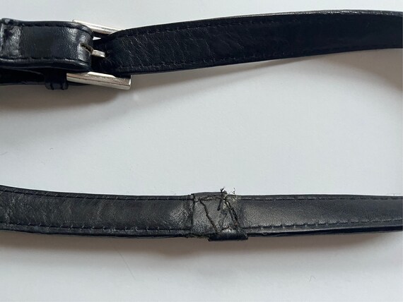 WAREHOUSE Handbag Purse Black Leather Crossbody M… - image 7