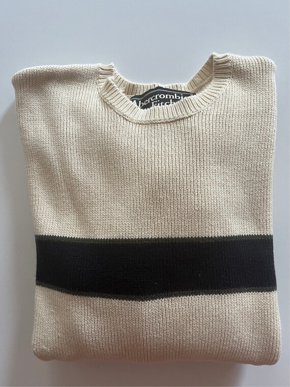 Abercrombie and fitch store white sweater