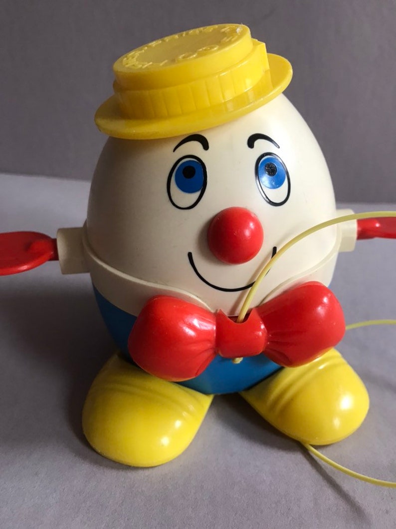 HUMPTY DUMPTY Fisher Price Vintage Pulling Toy 736 Rotating Etsy