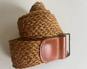 VINTAGE 80s Brown Multicolored Striped Stretch Belt il_fullxfull.2399952499_mugn.jpg main image 3