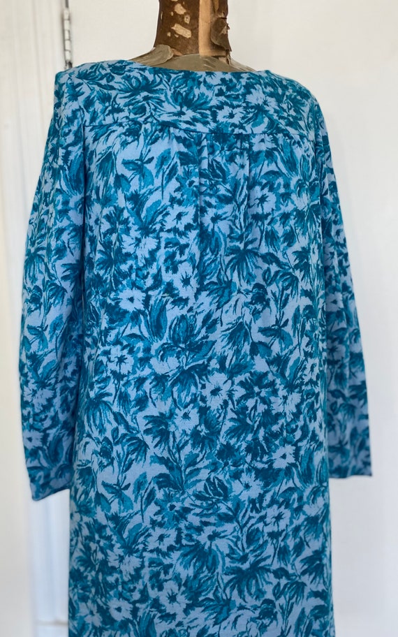 Dress TURQUOISE Blue Floral Knee Length Lining Siz