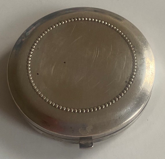 COMPACT Mirror Sterling AS IS Makeup Vintage - image 1
