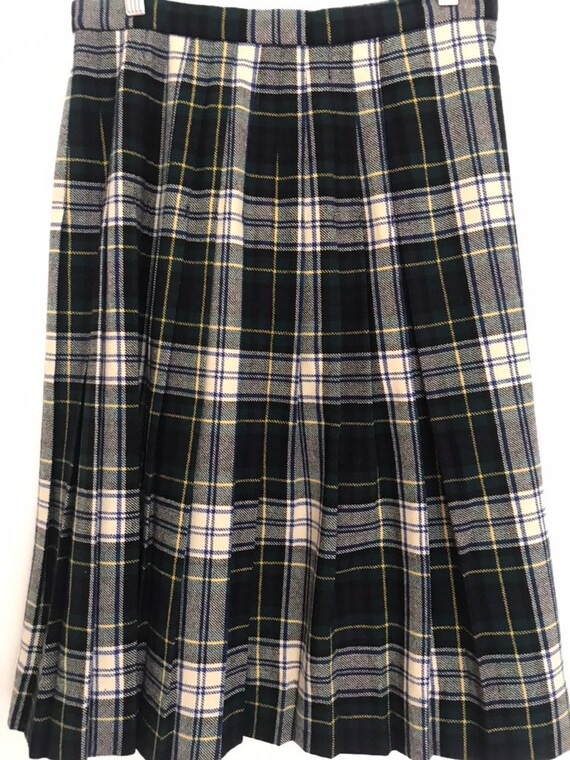 blue and white kilt