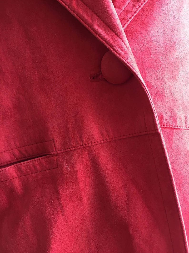 ULTRA SUEDE Pink Jacket Large Blazer Style Weathervane Made in Etsy