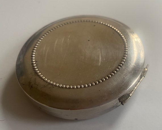 COMPACT Mirror Sterling AS IS Makeup Vintage - image 5