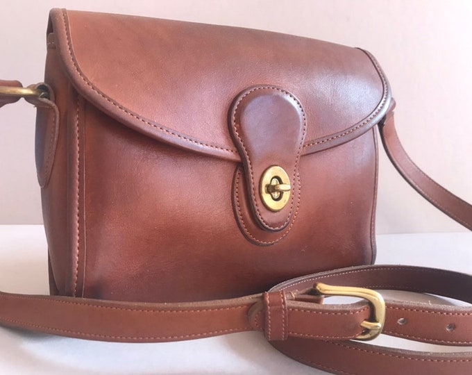 COACH Handbag Crossbody British Tan Leather 1190205 Made in Etsy