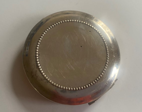 COMPACT Mirror Sterling AS IS Makeup Vintage - image 6