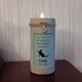 Pet Memorial Candleholder - Concrete with Glass Tealight Holder