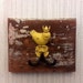 Yellow Chick Hook on Reclaimed Baseboard / Key Hook / Robe Hook / Towel Hook