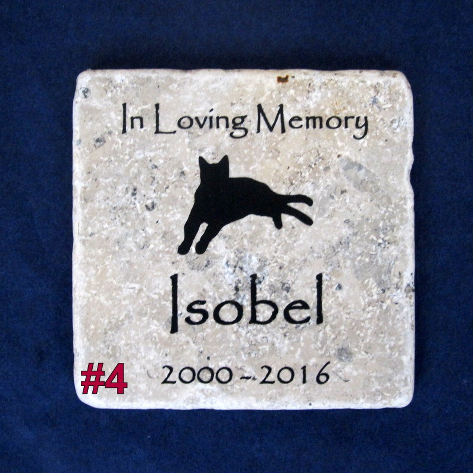 Personalized Pet Memorial Stone Tile Coaster Single Etsy Canada