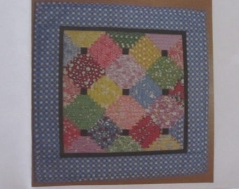 Teeny Tiny Courthouse Steps Small Quilt Kit - Reproduction Fabrics and Pattern - 11" x 11"