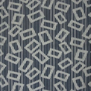 Vintage Quilt Stoff geometrischer Futtersack Baumwollstoff / 1930er 1940er Jahre