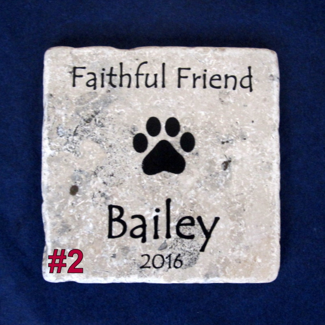Personalized Pet Memorial Stone Tile Coaster Single Etsy Canada