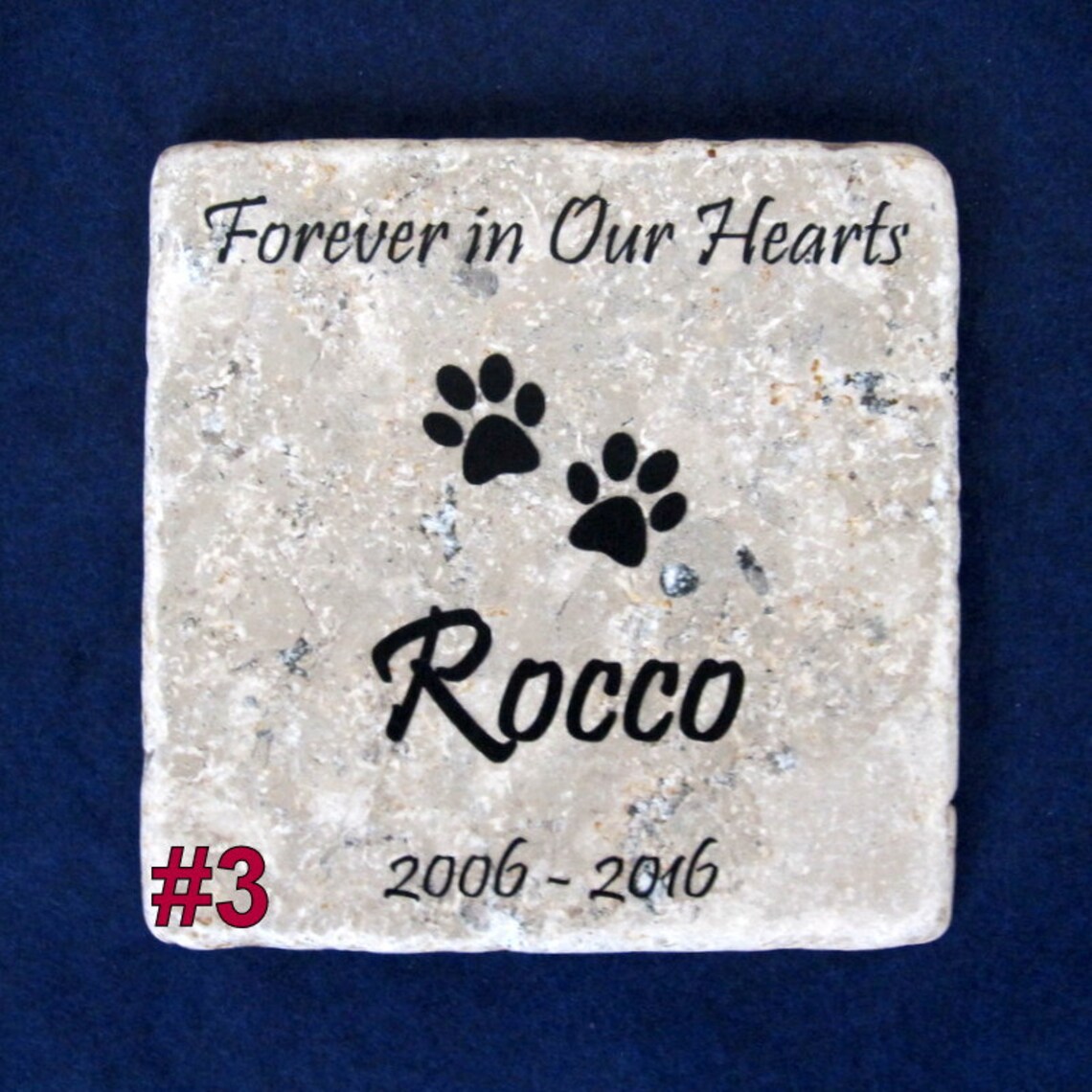 Personalized Pet Memorial Stone Tile Coaster Single Etsy Canada