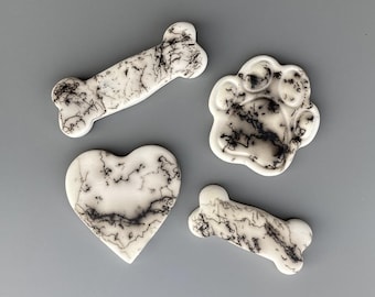 Adornos decorativos de cerámica personalizados de pelo de caballo o mascota - Hechos en Canadá