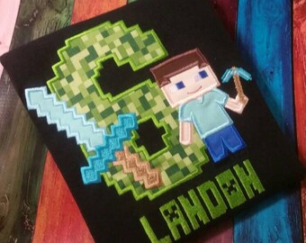Download Minecraft shirt | Etsy
