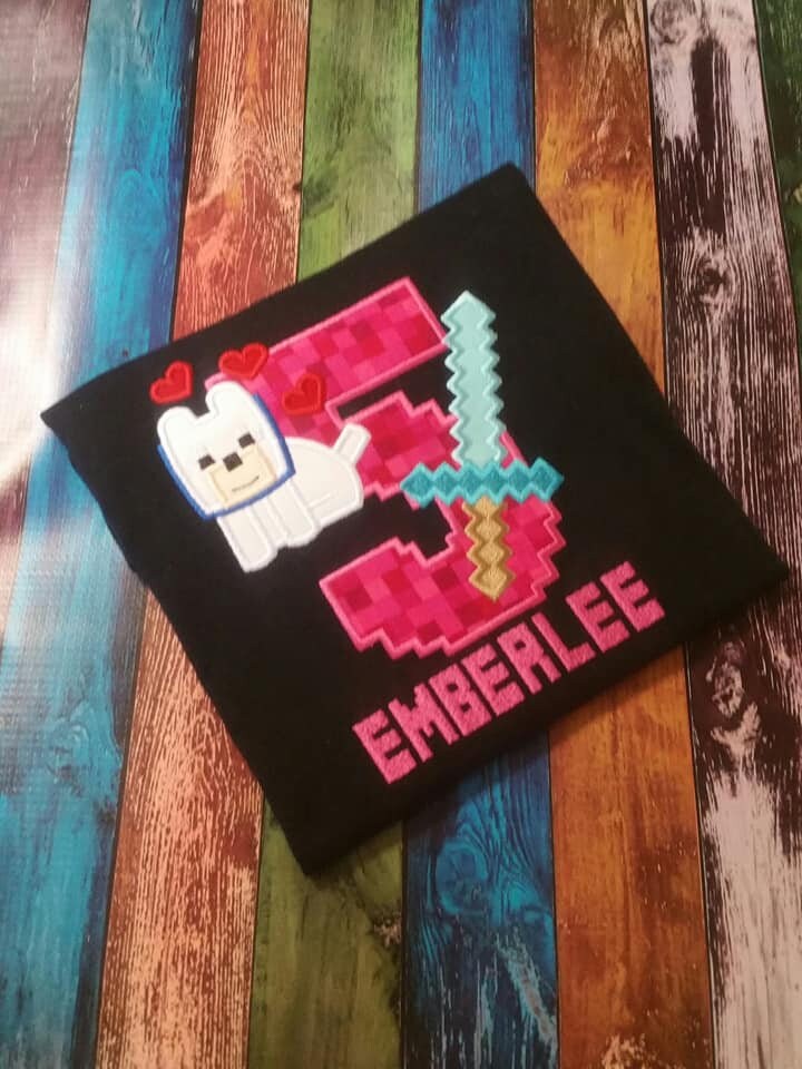 Video Game Dog Birthday T-shirt, Video Game T-shirt, Diamond Sword an…