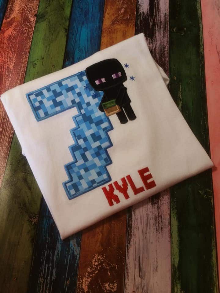 Video Game Party Shirt with Enderman