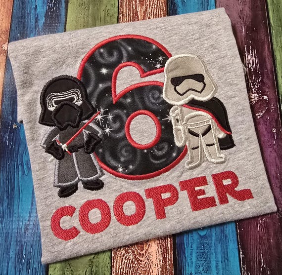 Space Wars Birthday Shirt, Applique Robot shirt, Space Robot shirt, Child's T-shirt, Android Birthday shirt, children's Clothing, Monogram