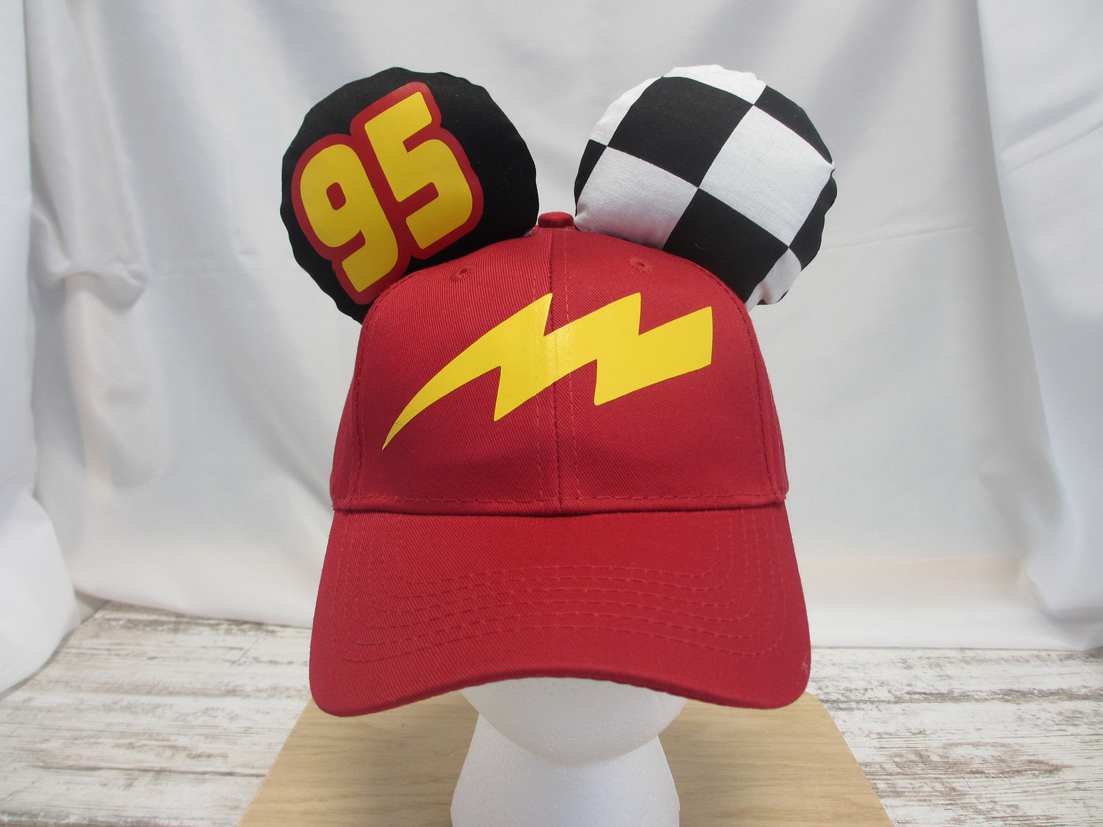 Cars Lightning Mcqueen Hat Ears Etsy